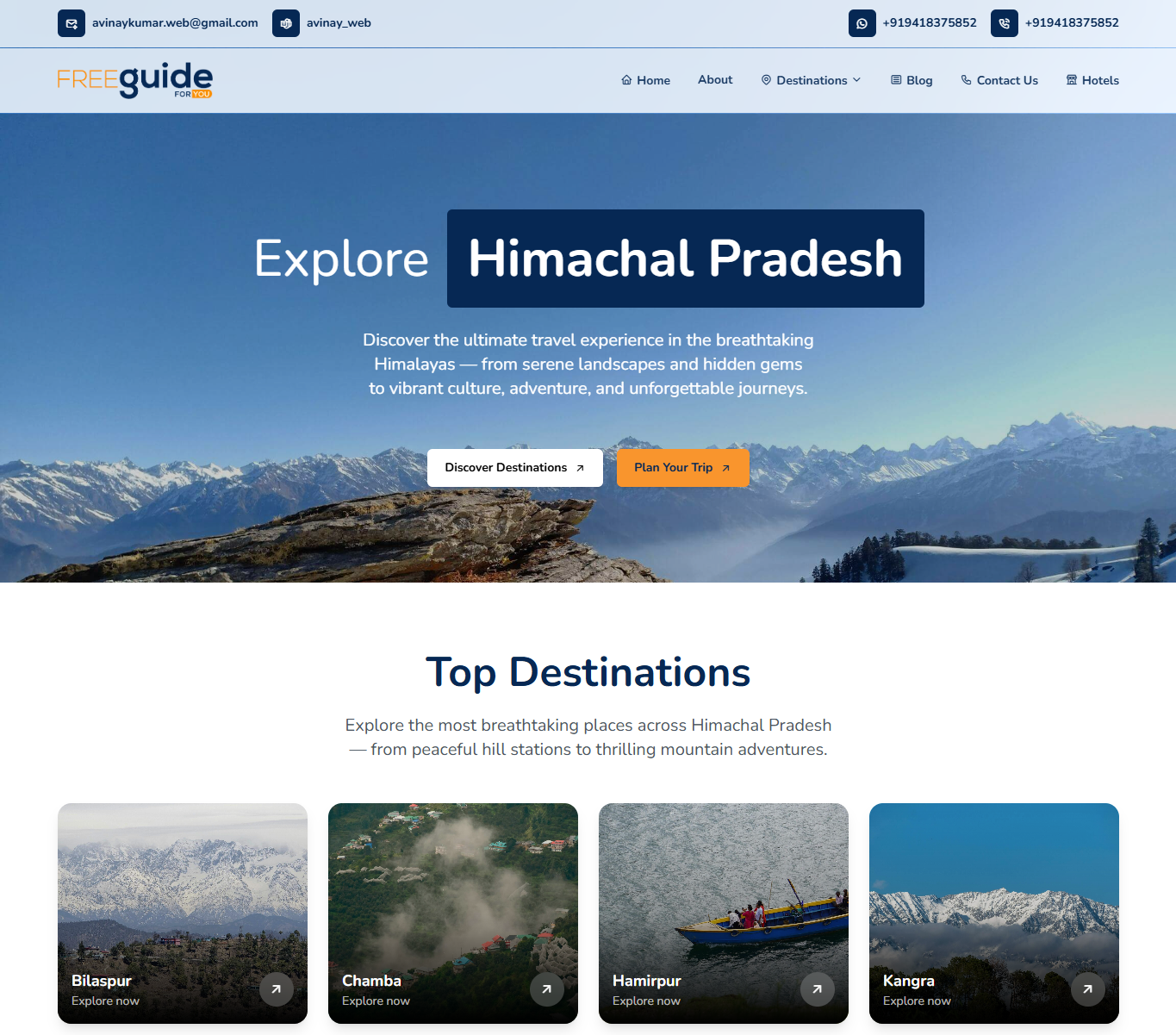 SkyWiz Media project example: Custom Web Application